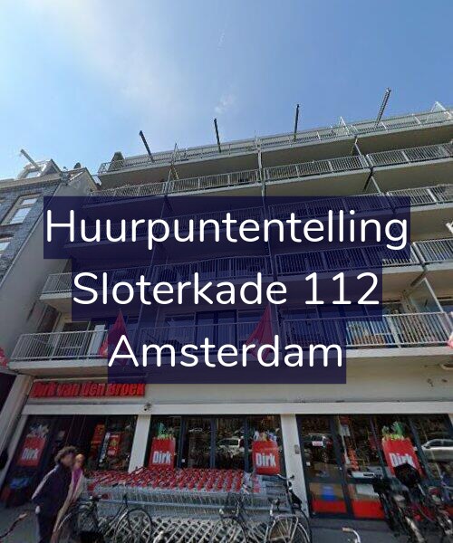 Foto gevel Huurpuntentelling voor Sloterkade 112, Amsterdam