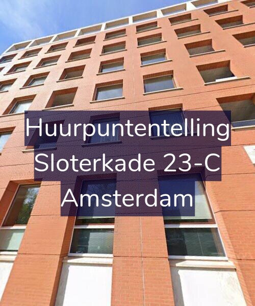 Foto gevel Huurpuntentelling voor Sloterkade 23-C, Amsterdam