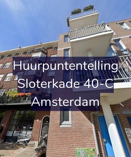 Foto gevel Huurpuntentelling voor Sloterkade 40-C, Amsterdam