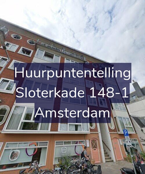 Foto gevel Huurpuntentelling voor Sloterkade 148-1, Amsterdam