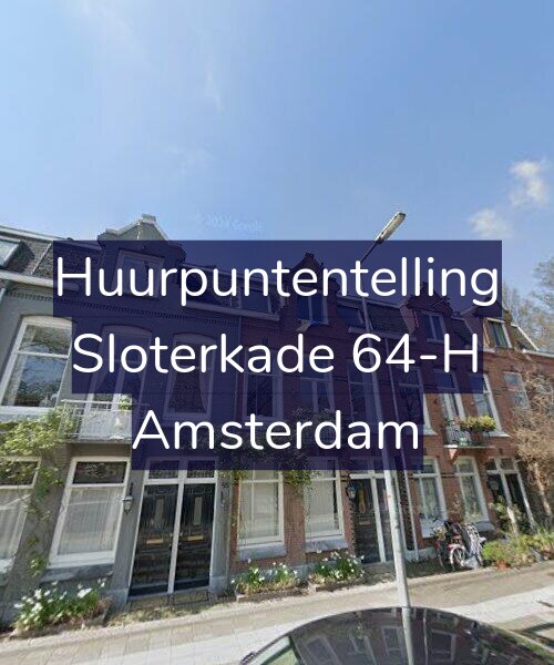 Foto gevel Huurpuntentelling voor Sloterkade 64-H, Amsterdam