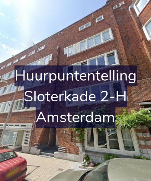 Foto gevel Huurpuntentelling voor Sloterkade 2-H, Amsterdam