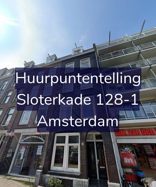 Foto gevel Huurpuntentelling voor Sloterkade 128-1, Amsterdam