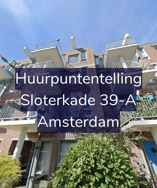 Foto gevel Huurpuntentelling voor Sloterkade 39-A, Amsterdam