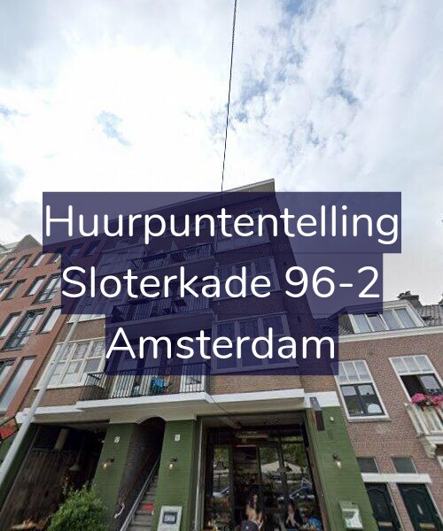 Foto gevel Huurpuntentelling voor Sloterkade 96-2, Amsterdam