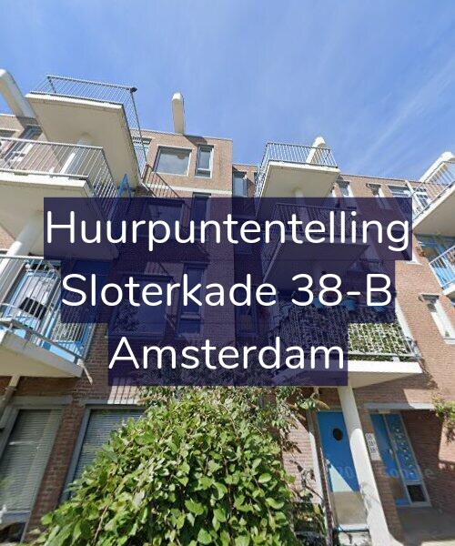 Foto gevel Huurpuntentelling voor Sloterkade 38-B, Amsterdam