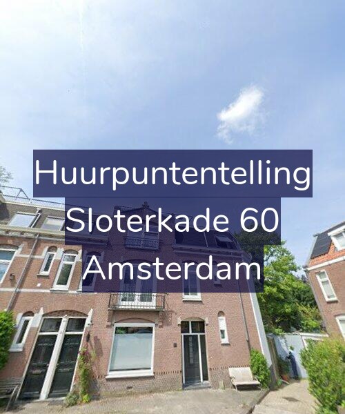 Foto gevel Huurpuntentelling voor Sloterkade 60, Amsterdam