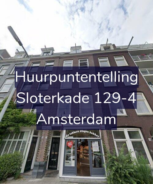 Foto gevel Huurpuntentelling voor Sloterkade 129-4, Amsterdam