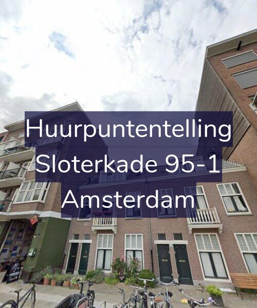 Foto gevel Huurpuntentelling voor Sloterkade 95-1, Amsterdam