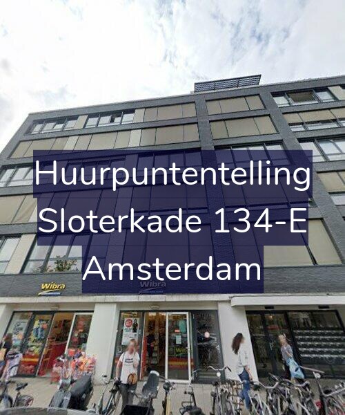 Foto gevel Huurpuntentelling voor Sloterkade 134-E, Amsterdam