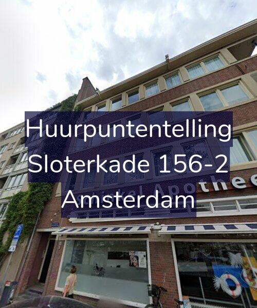 Foto gevel Huurpuntentelling voor Sloterkade 156-2, Amsterdam
