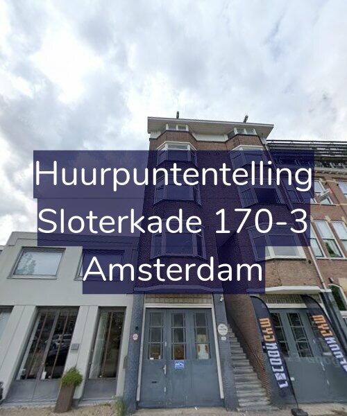 Foto gevel Huurpuntentelling voor Sloterkade 170-3, Amsterdam