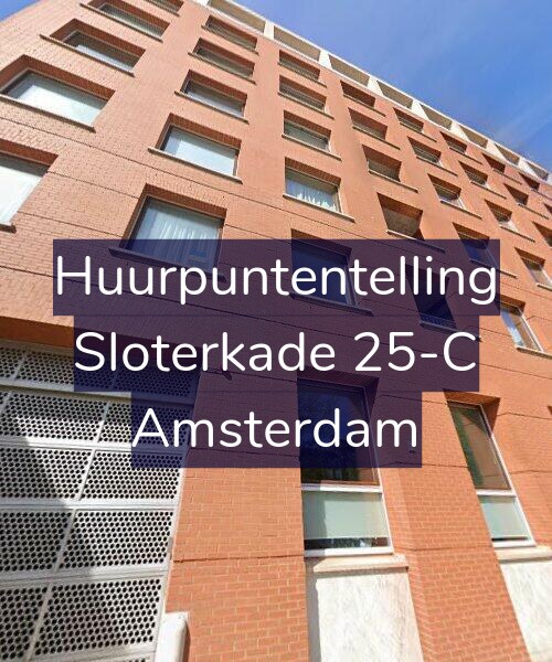 Foto gevel Huurpuntentelling voor Sloterkade 25-C, Amsterdam
