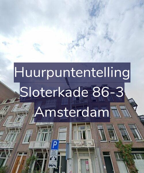 Foto gevel Huurpuntentelling voor Sloterkade 86-3, Amsterdam