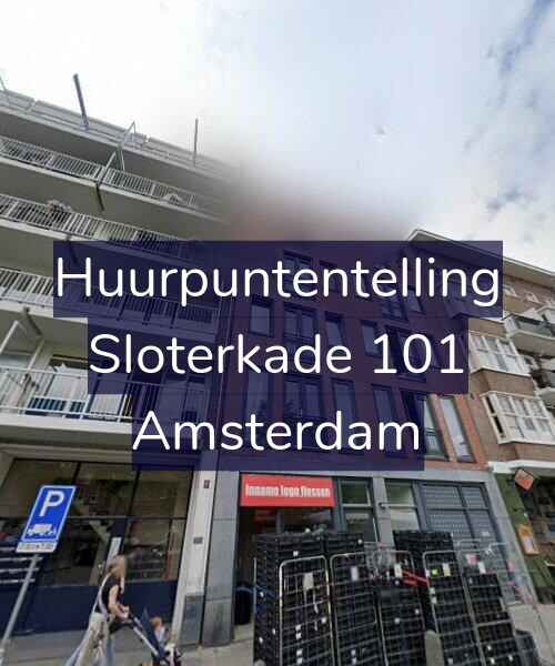 Foto gevel Huurpuntentelling voor Sloterkade 101, Amsterdam