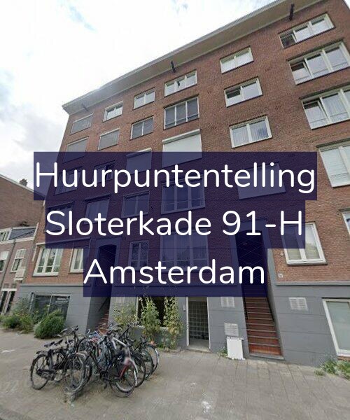 Foto gevel Huurpuntentelling voor Sloterkade 91-H, Amsterdam