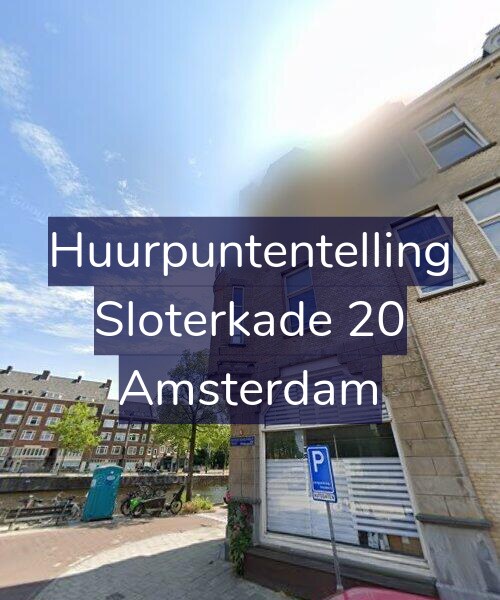Foto gevel Huurpuntentelling voor Sloterkade 20, Amsterdam