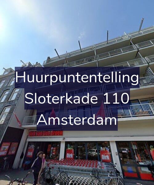 Foto gevel Huurpuntentelling voor Sloterkade 110, Amsterdam
