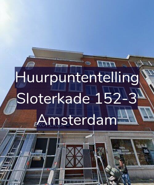 Foto gevel Huurpuntentelling voor Sloterkade 152-3, Amsterdam