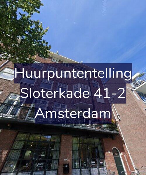 Foto gevel Huurpuntentelling voor Sloterkade 41-2, Amsterdam