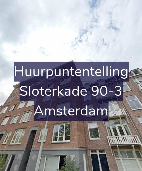 Foto gevel Huurpuntentelling voor Sloterkade 90-3, Amsterdam
