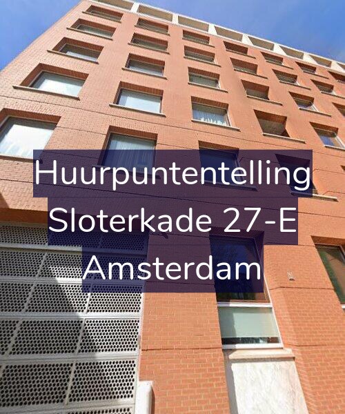 Foto gevel Huurpuntentelling voor Sloterkade 27-E, Amsterdam