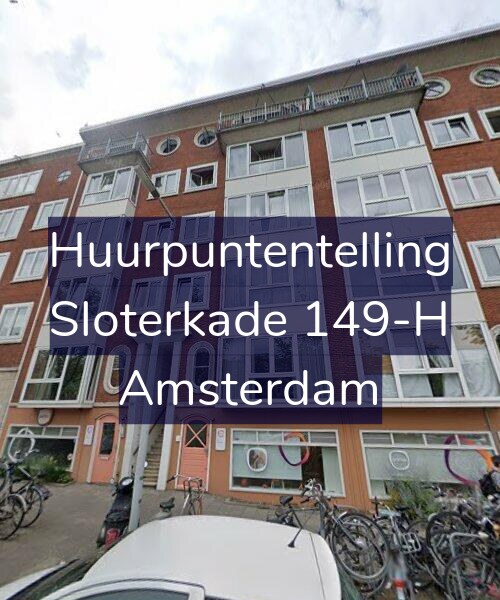 Foto gevel Huurpuntentelling voor Sloterkade 149-H, Amsterdam
