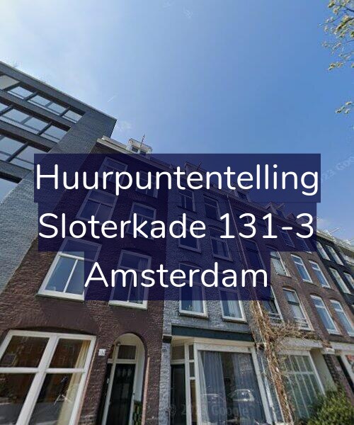Foto gevel Huurpuntentelling voor Sloterkade 131-3, Amsterdam