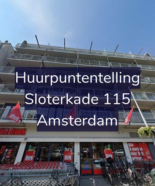 Foto gevel Huurpuntentelling voor Sloterkade 115, Amsterdam