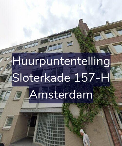 Foto gevel Huurpuntentelling voor Sloterkade 157-H, Amsterdam
