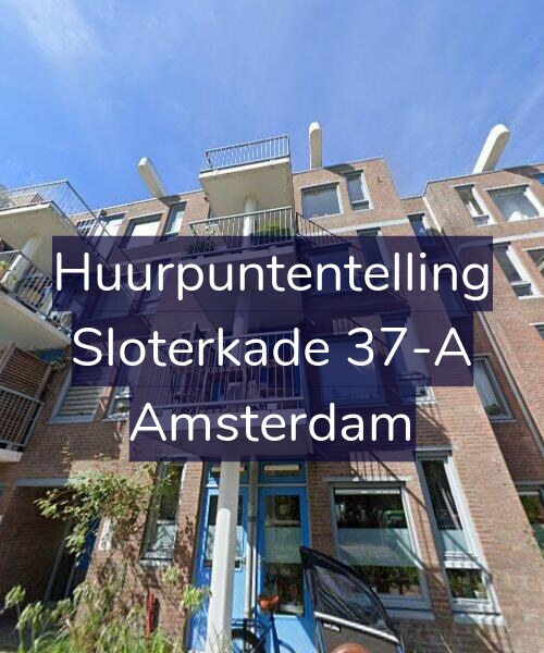 Foto gevel Huurpuntentelling voor Sloterkade 37-A, Amsterdam