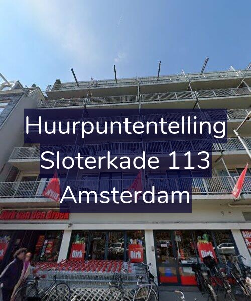 Foto gevel Huurpuntentelling voor Sloterkade 113, Amsterdam