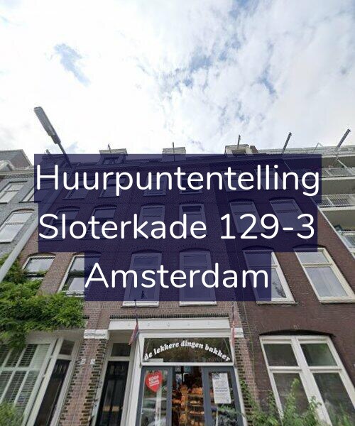 Foto gevel Huurpuntentelling voor Sloterkade 129-3, Amsterdam