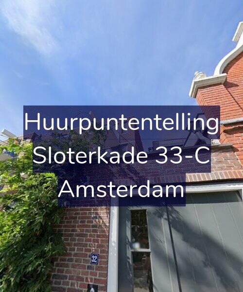 Foto gevel Huurpuntentelling voor Sloterkade 33-C, Amsterdam