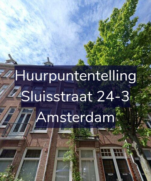 Foto gevel Huurpuntentelling voor Sluisstraat 24-3, Amsterdam