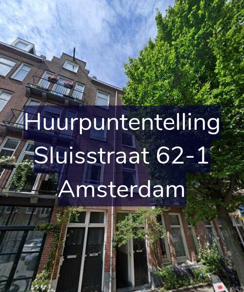 Foto gevel Huurpuntentelling voor Sluisstraat 62-1, Amsterdam