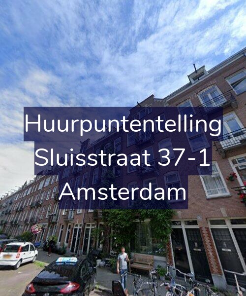 Foto gevel Huurpuntentelling voor Sluisstraat 37-1, Amsterdam