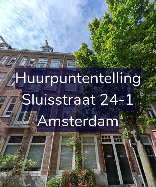 Foto gevel Huurpuntentelling voor Sluisstraat 24-1, Amsterdam