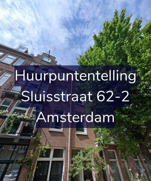 Foto gevel Huurpuntentelling voor Sluisstraat 62-2, Amsterdam