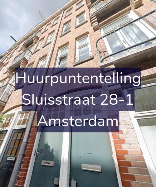 Foto gevel Huurpuntentelling voor Sluisstraat 28-1, Amsterdam