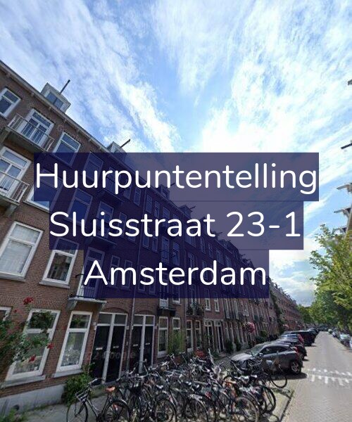 Foto gevel Huurpuntentelling voor Sluisstraat 23-1, Amsterdam
