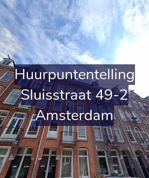 Foto gevel Huurpuntentelling voor Sluisstraat 49-2, Amsterdam