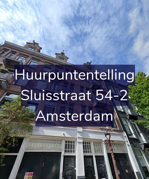 Foto gevel Huurpuntentelling voor Sluisstraat 54-2, Amsterdam