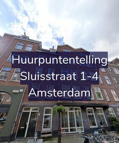 Foto gevel Huurpuntentelling voor Sluisstraat 1-4, Amsterdam
