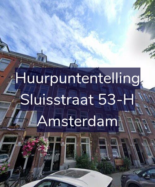 Foto gevel Huurpuntentelling voor Sluisstraat 53-H, Amsterdam