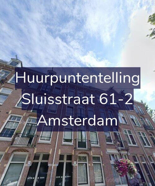 Foto gevel Huurpuntentelling voor Sluisstraat 61-2, Amsterdam