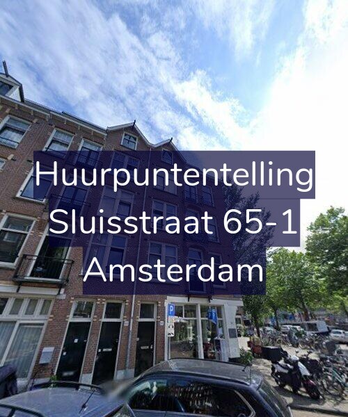 Foto gevel Huurpuntentelling voor Sluisstraat 65-1, Amsterdam
