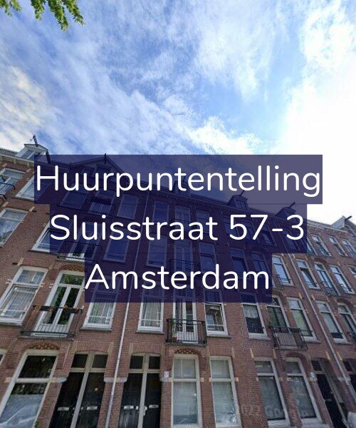 Foto gevel Huurpuntentelling voor Sluisstraat 57-3, Amsterdam