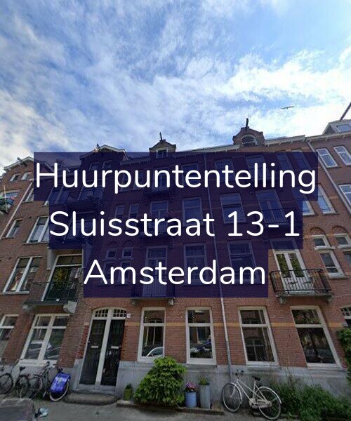 Foto gevel Huurpuntentelling voor Sluisstraat 13-1, Amsterdam