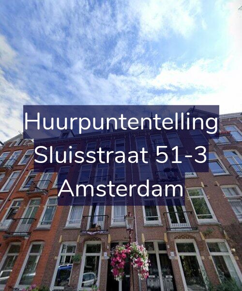Foto gevel Huurpuntentelling voor Sluisstraat 51-3, Amsterdam